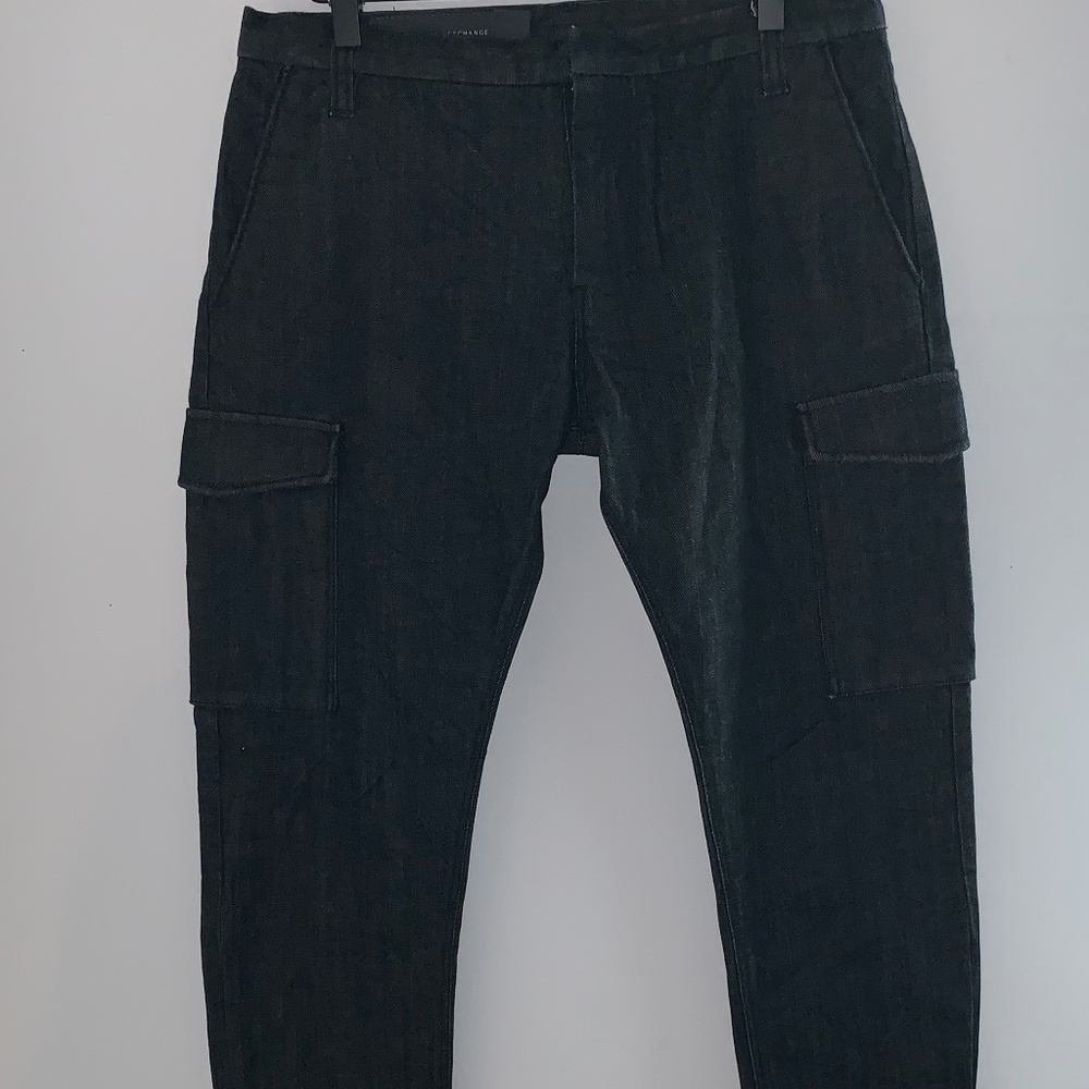 Armani Exchange Men’s Black Cargo Jeans Sz. 30